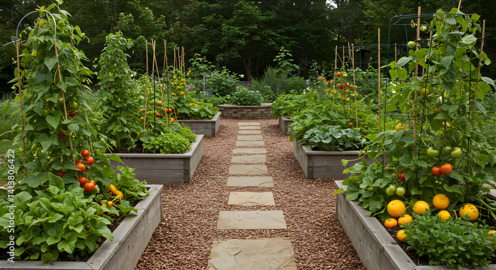 AdobeStock_1413806422_Preview Container Vegetable Garden with Living Soil
