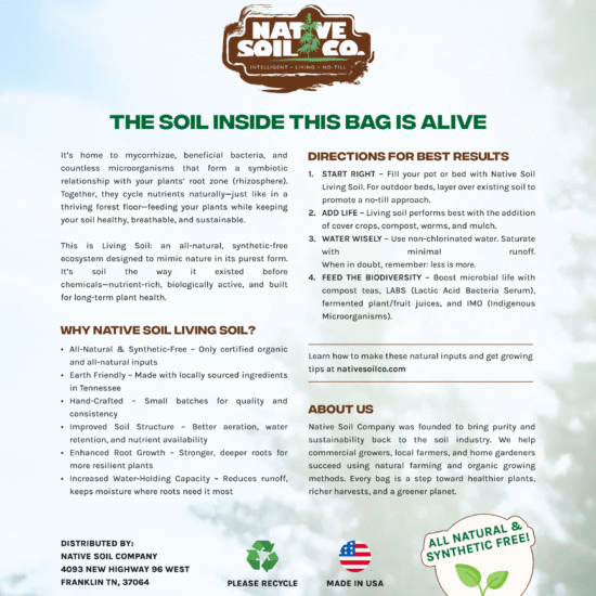 Living Soil (Pallet of 50 Bags) - Native Soil Company